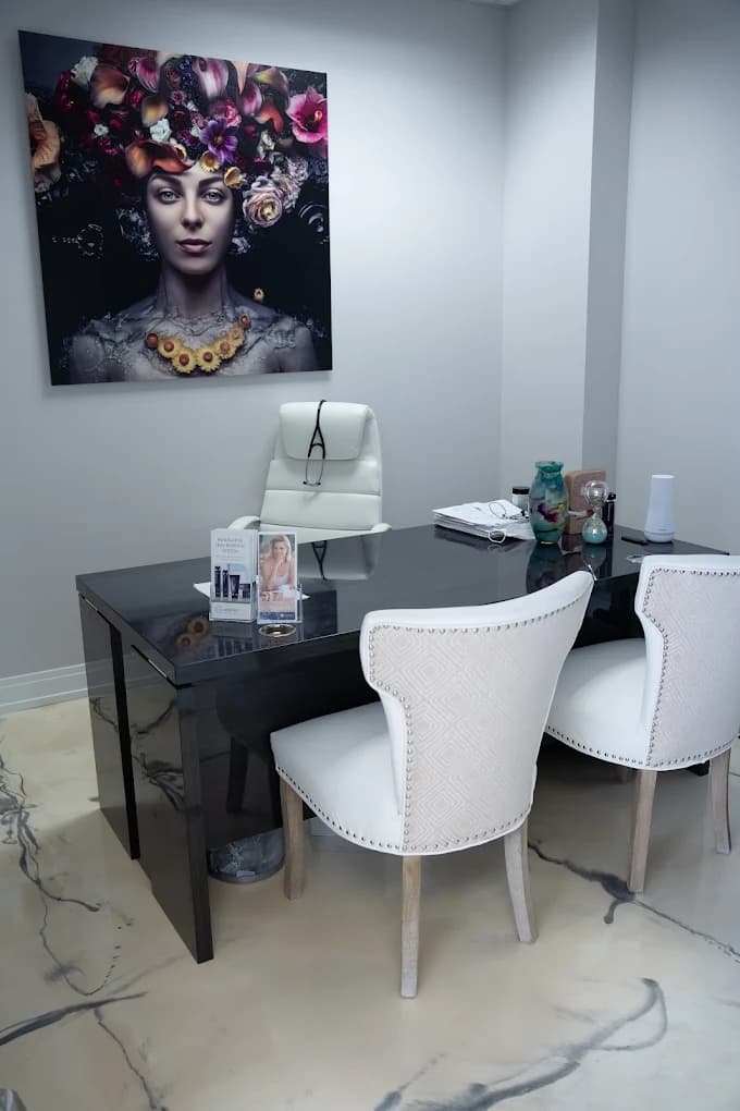 The consultation room at Skin Med Spa in Downers Grove